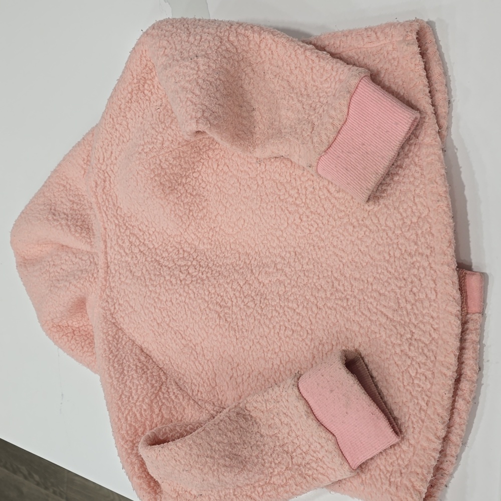 Patagonia Light Pink Retro Sherpa Hoodie Size 5T - Picture 8 of 9